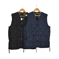 TAION 【UNISEX】 MILITARY W-ZIP V NECK DOWN VEST