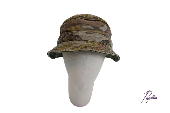 Needles REVERSIBLE BUCKET HAT - CAMO TWILL