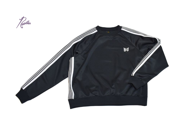 Needles TRACK CREW NECK SHIRT - POLY SMOOTH