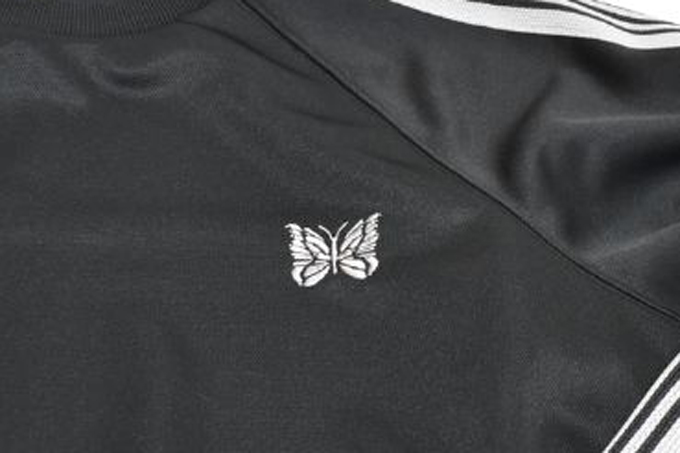 Needles TRACK CREW NECK SHIRT - POLY SMOOTH