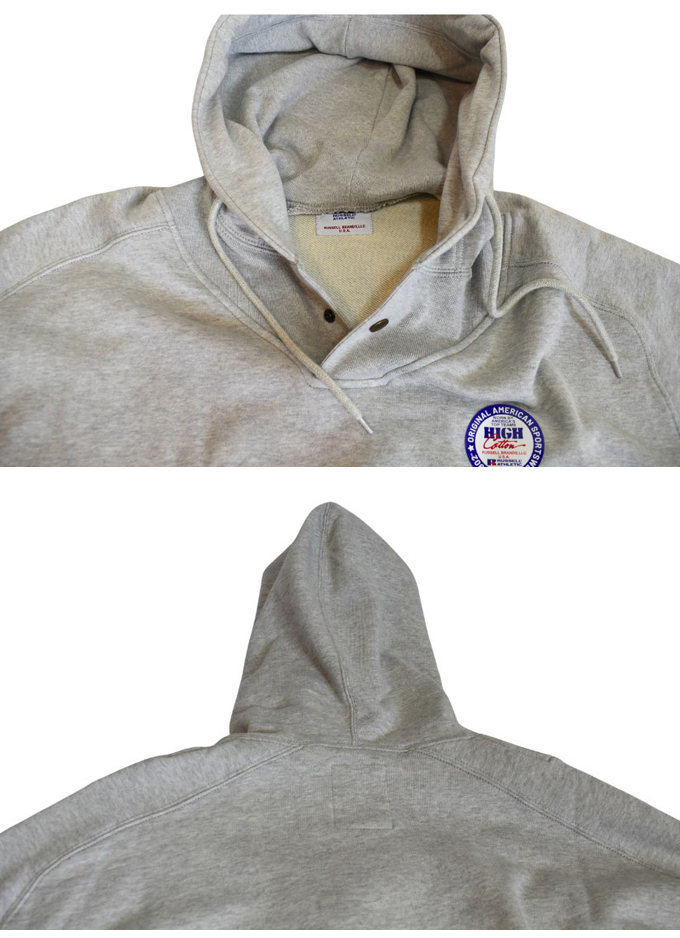 RUSSELL ATHLETIC RUSSELL ATHLETIC × BerBerJin HIGH COTTON SNAP BUTTON HOODIE