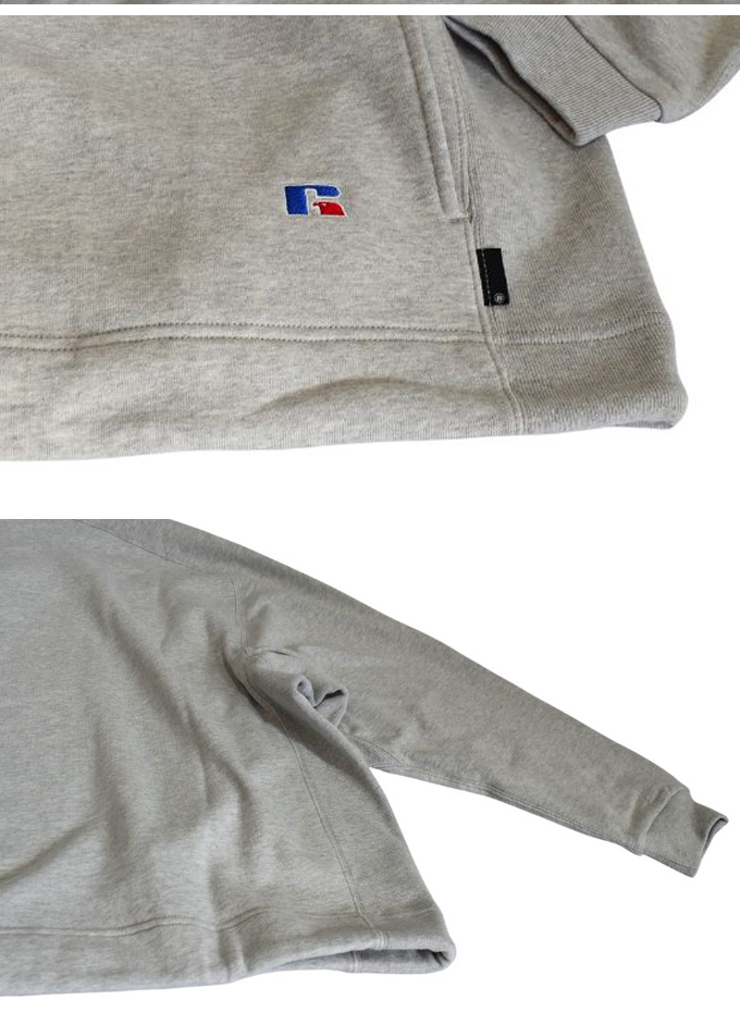 RUSSELL ATHLETIC RUSSELL ATHLETIC × BerBerJin HIGH COTTON SNAP BUTTON HOODIE