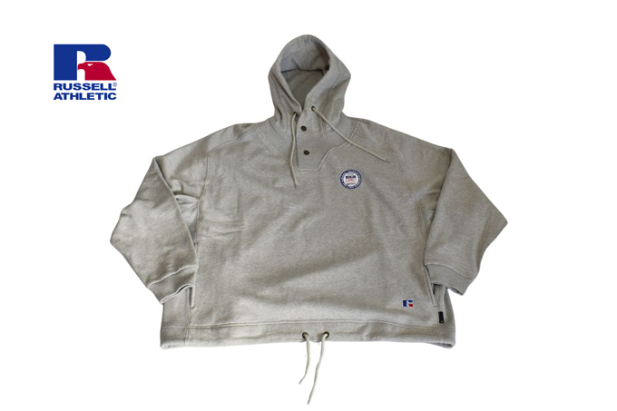 RUSSELL ATHLETIC RUSSELL ATHLETIC × BerBerJin HIGH COTTON SNAP BUTTON HOODIE