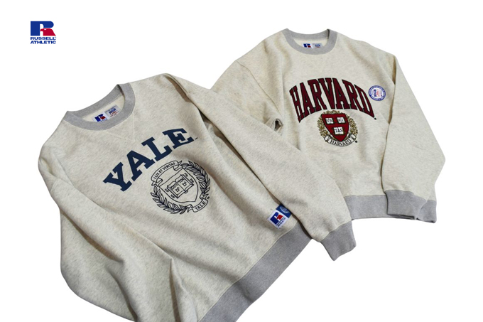 RUSSELL ATHLETIC HIGH COTTON LOOP BACK TERRY SWEAT CN