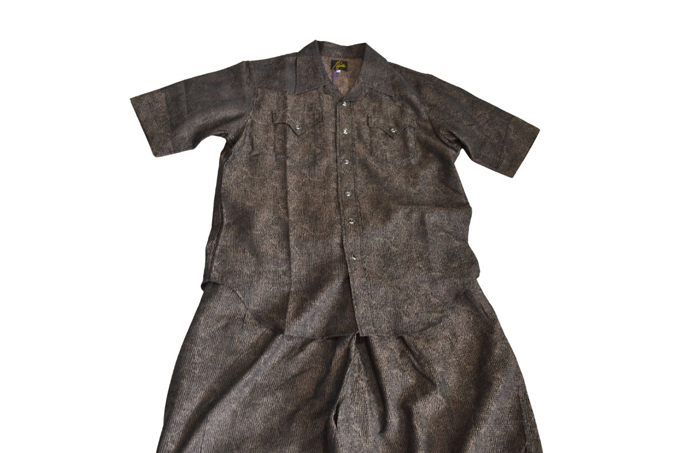 Needles S/S WESTERN SHIRT - MICRO SHADOW PLAID