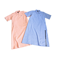 THOUSAND MILE [L's]SHORT SLEEVE SKIPPER OP SEERSUCKER STRIPE