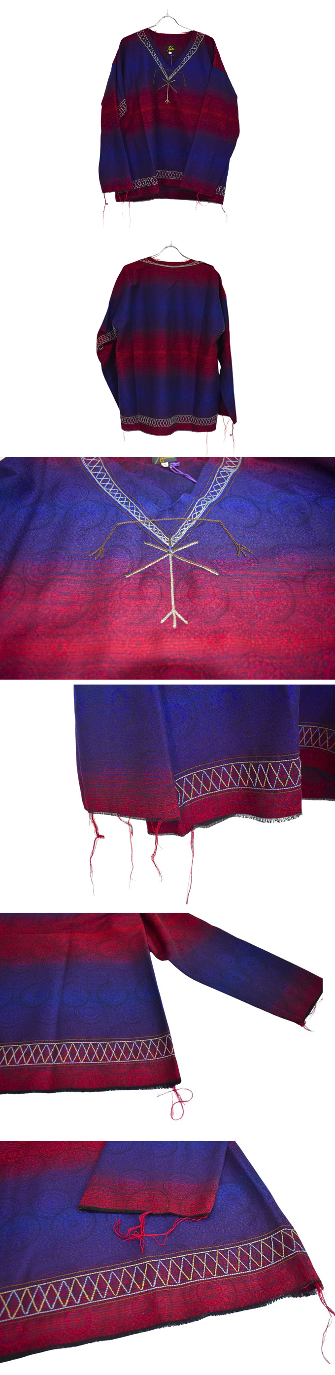 Needles EMBROIDERED TUNIC - OMBRE JACQUARD
