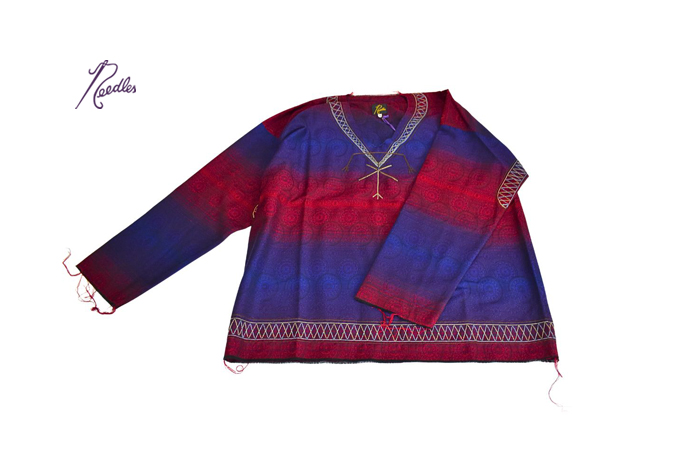 Needles EMBROIDERED TUNIC - OMBRE JACQUARD