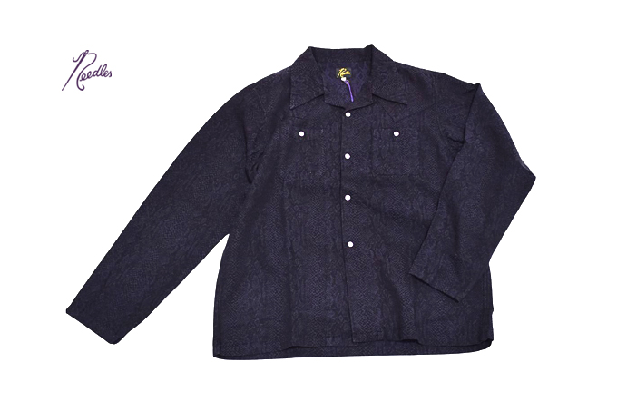 Needles COWBOY ONE-UP SHIRT - 8OZ PYTHON JACQUARD