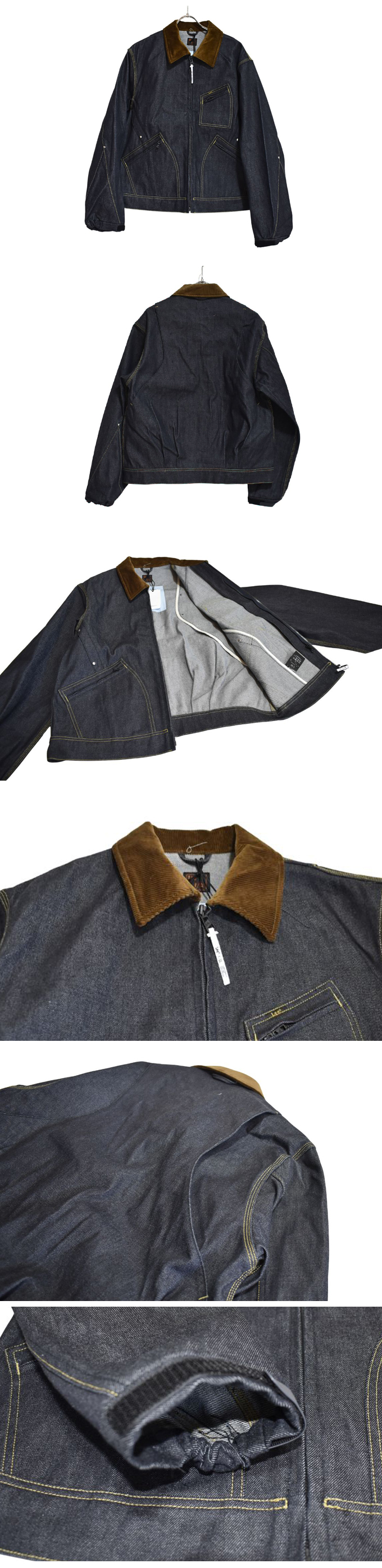 F/CE LEE BY F/CE. 91-B MODULAR COVERALL JACKET / CORDURA DENIM