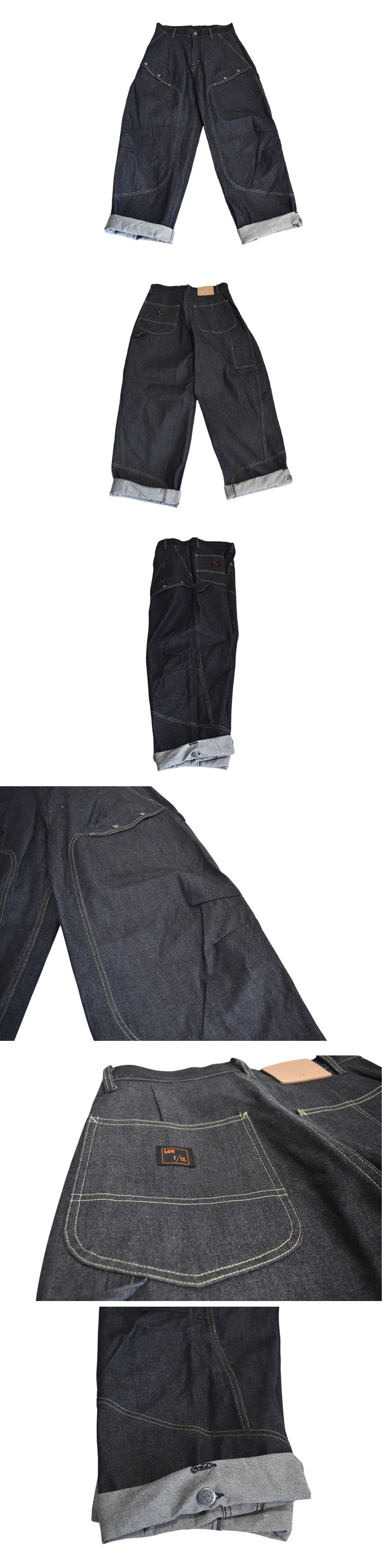 F/CE LEE BY F/CE. UTILITY DESIGN WORK PANTS / CORDURA DENIM