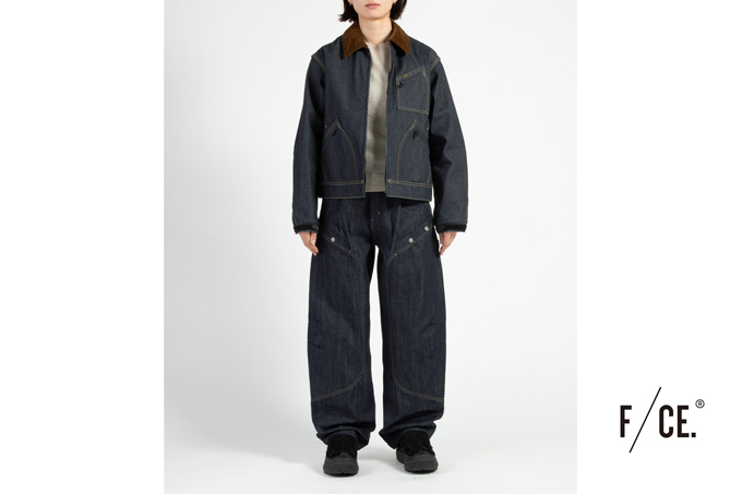 F/CE LEE BY F/CE. UTILITY DESIGN WORK PANTS / CORDURA DENIM