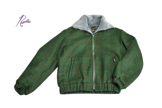 Needles LINED BOA JACKET - HOUNDSTOOTH