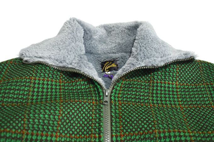 Needles LINED BOA JACKET - HOUNDSTOOTH
