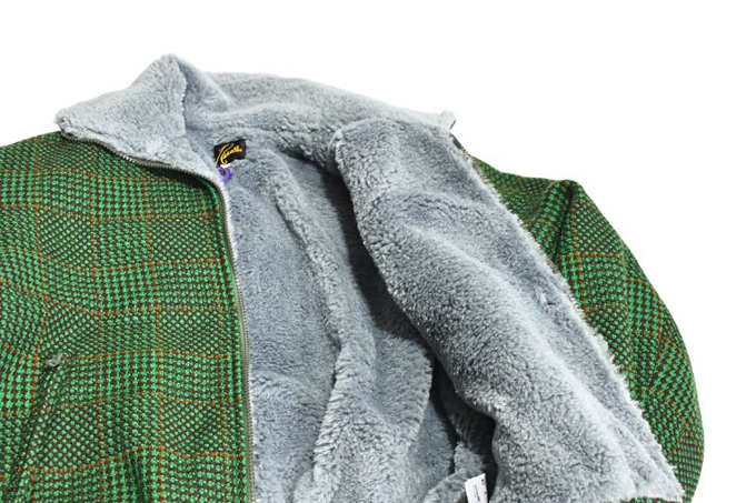 Needles LINED BOA JACKET - HOUNDSTOOTH