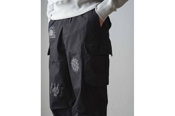GOHEMP JUNGLE PEACE PANTS -ON PRINT